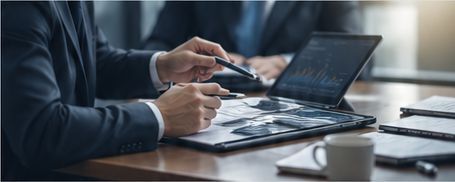 businessman with tablet